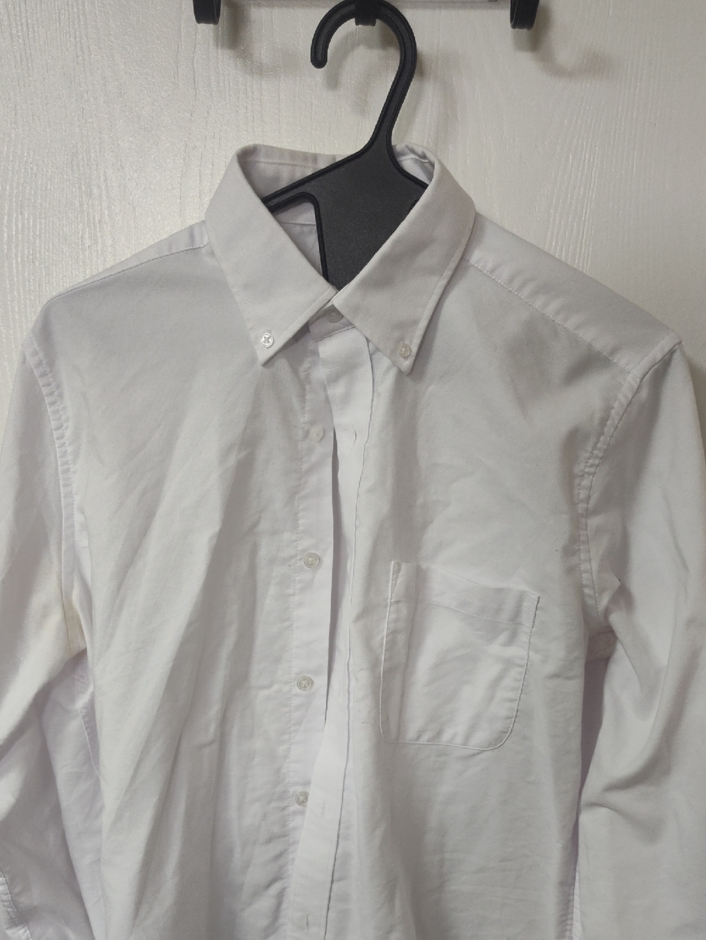bill blass White Button-Down Casual Shirt with Chest Pocket